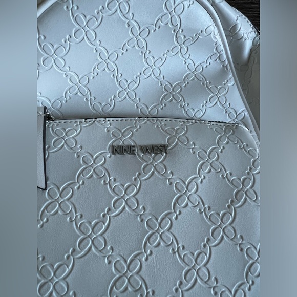 NWT optic white Sloane Nine West backpack.  Small/medium size. main image 6
